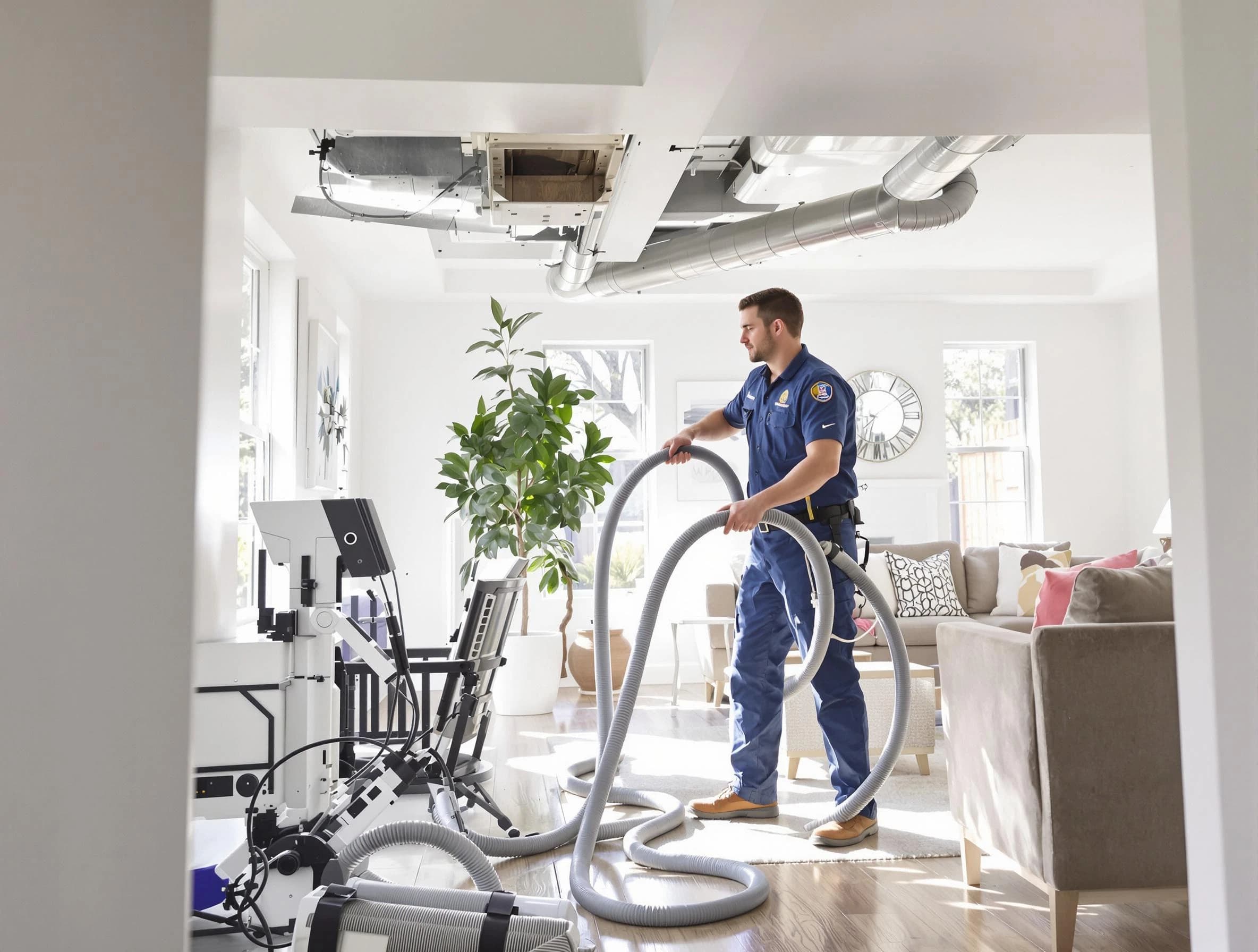 Paradise Valley Air Duct Cleaning technician performing thorough AC duct cleaning for enhanced cooling efficiency in Paradise Valley