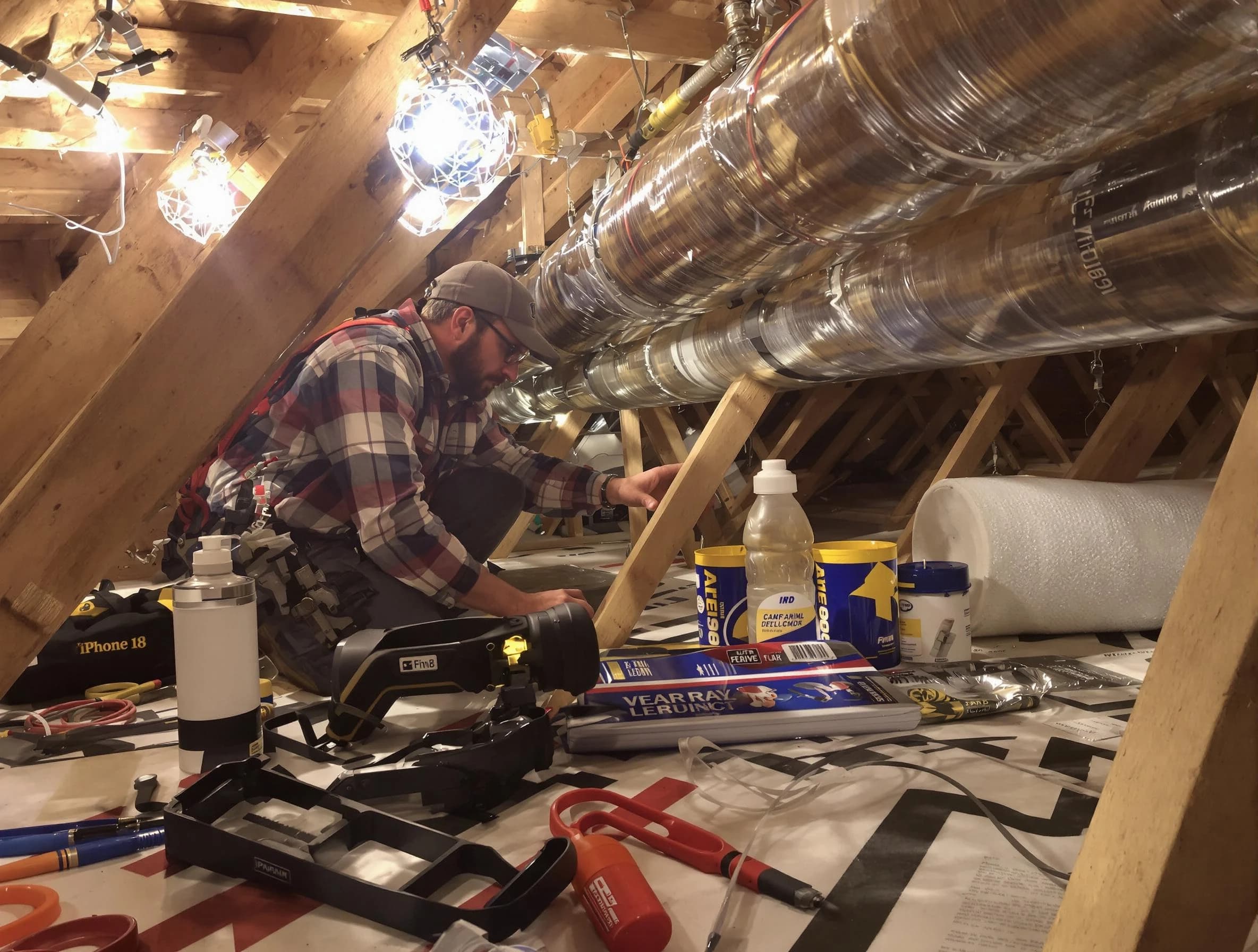 Paradise Valley Air Duct Cleaning expert performing precision duct sealing to improve HVAC efficiency in Paradise Valley