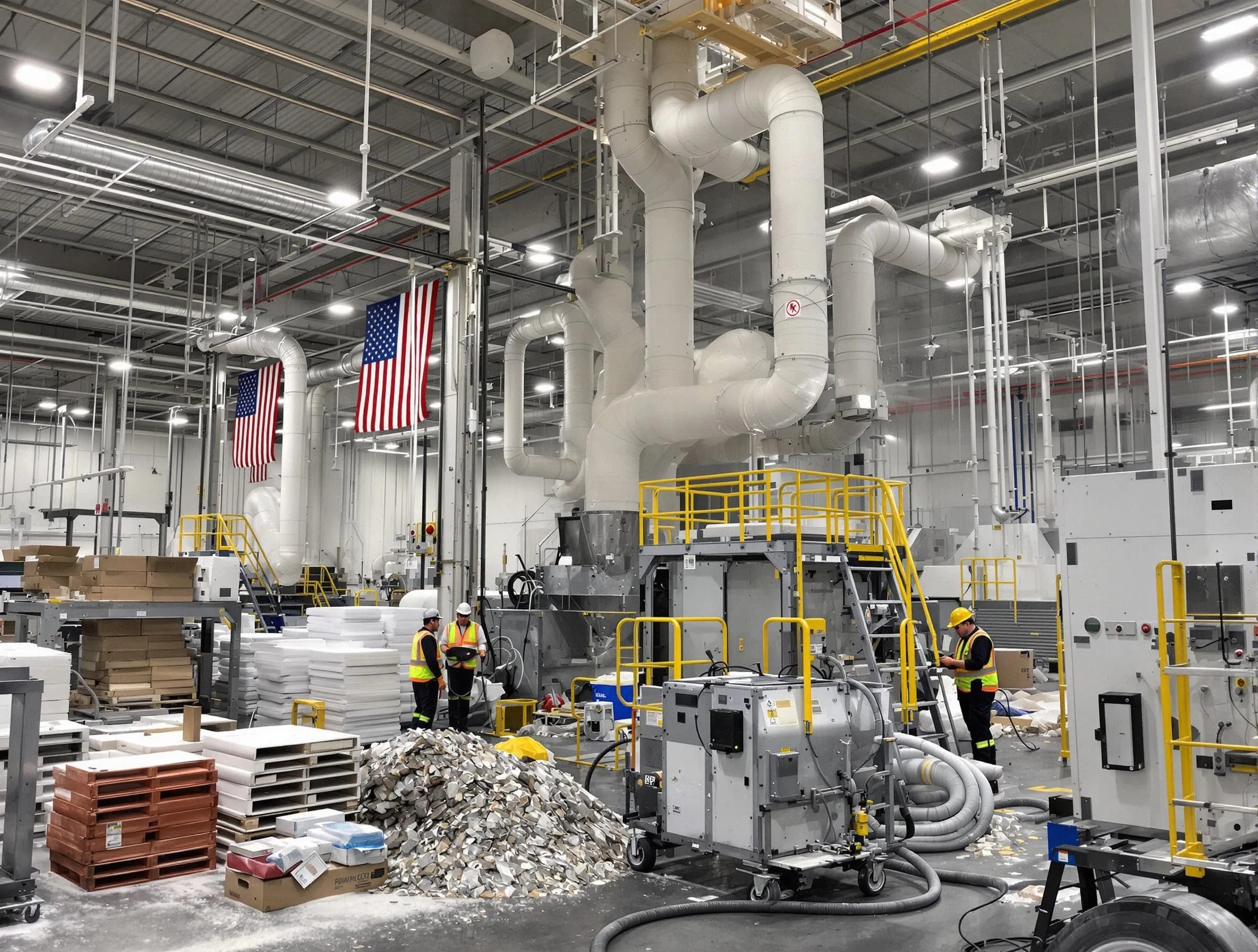 Paradise Valley Air Duct Cleaning team performing large-scale industrial duct cleaning at a commercial facility in Paradise Valley