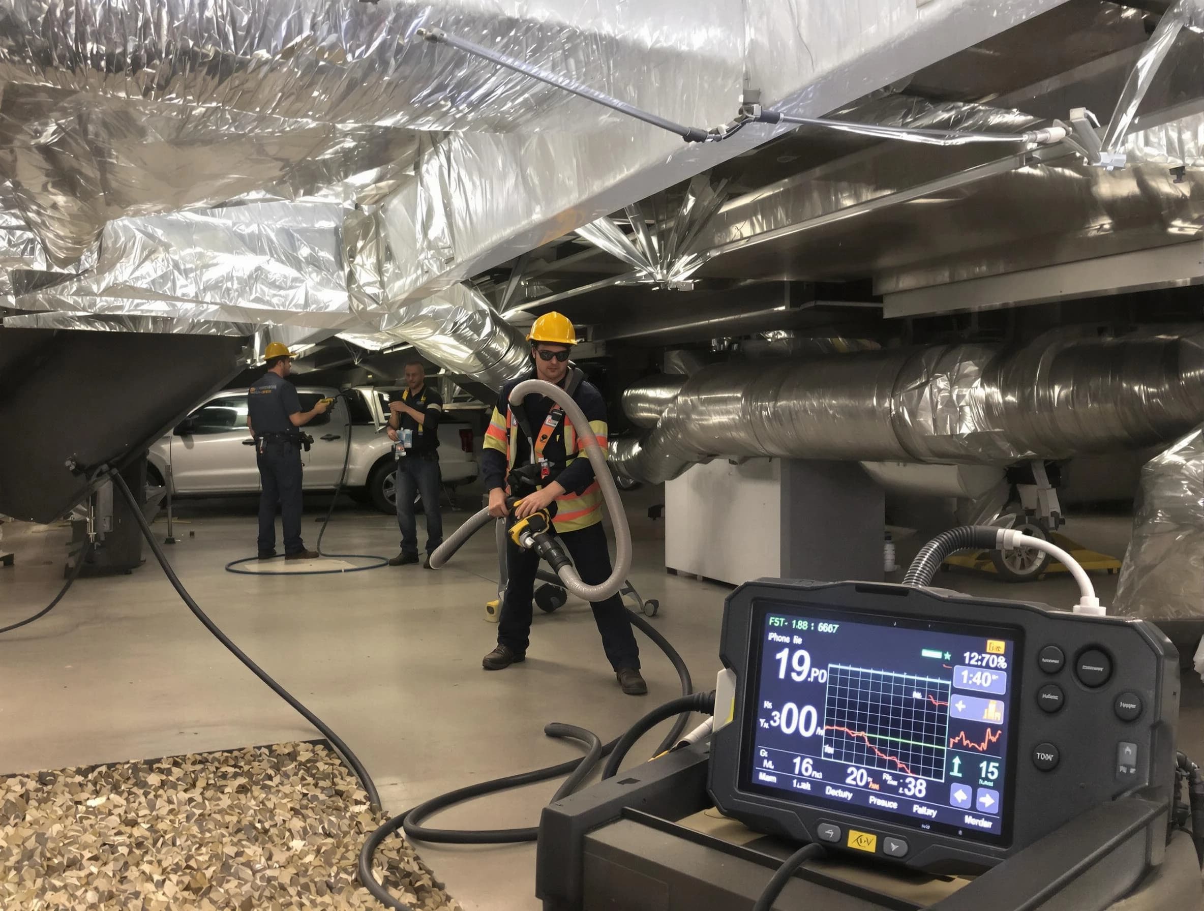 Professional negative pressure duct cleaning by Paradise Valley Air Duct Cleaning in Paradise Valley