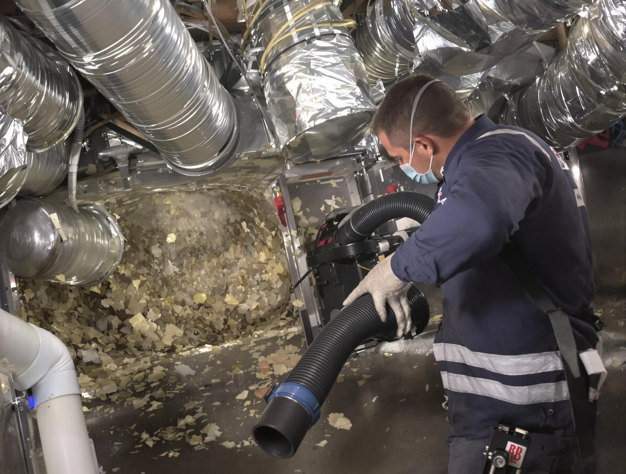Paradise Valley Air Duct Cleaning specialist operating negative pressure cleaning equipment for thorough duct maintenance in Paradise Valley