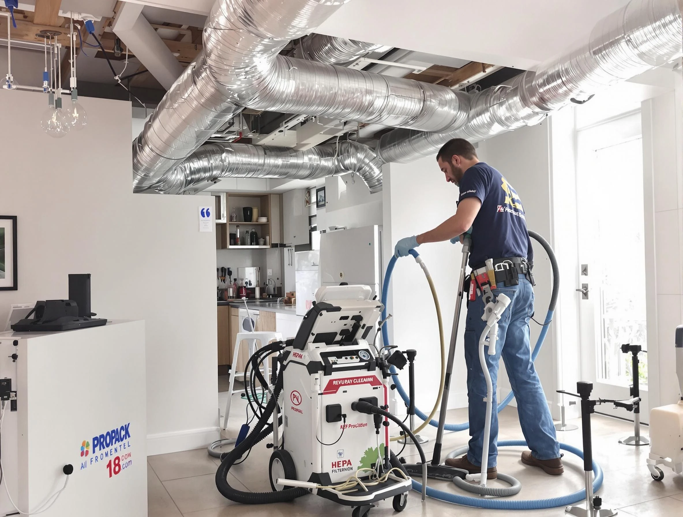 Paradise Valley Air Duct Cleaning technician performing advanced pure duct cleaning with specialized equipment in Paradise Valley